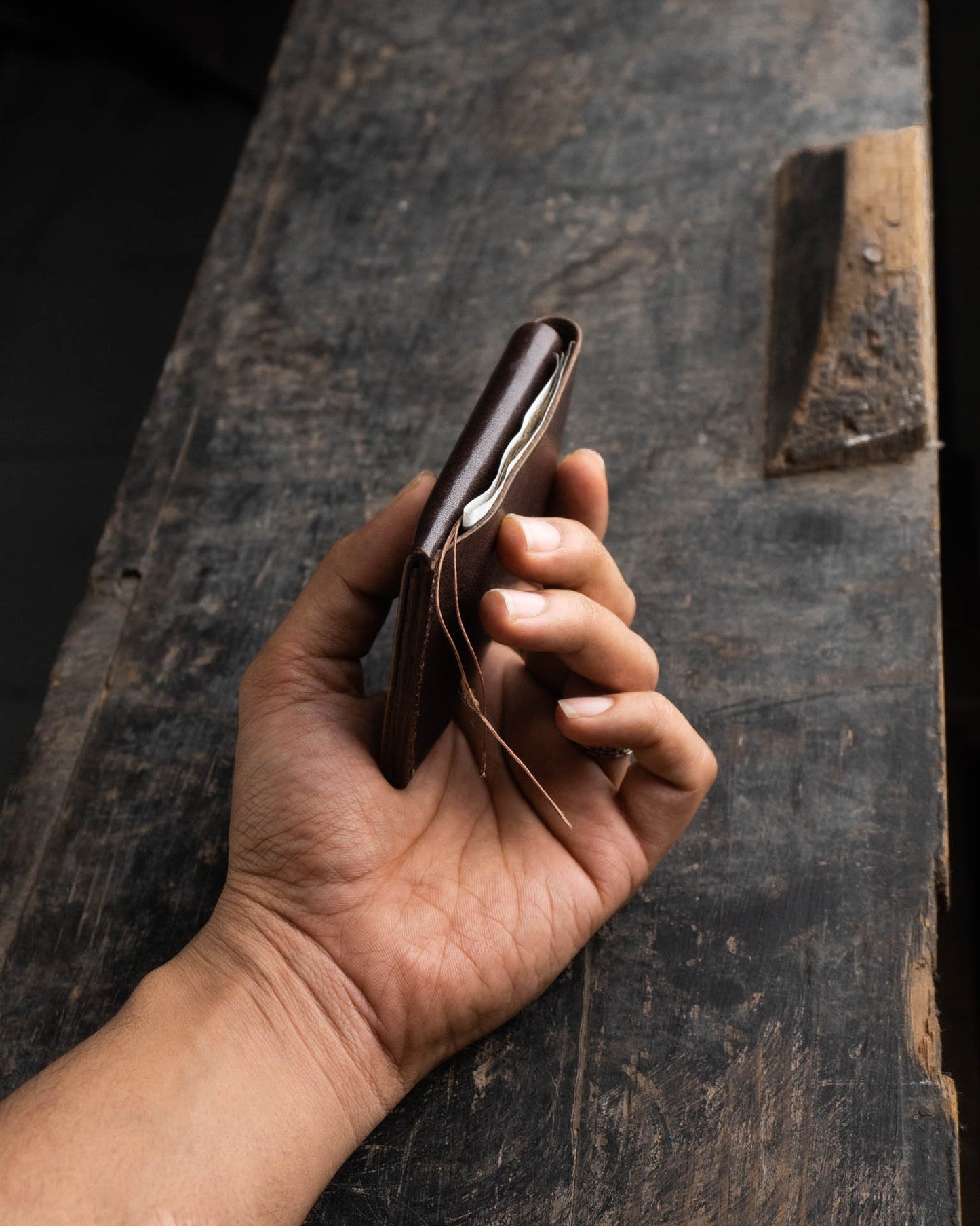 Barito - Minimalist Leather Wallet Card Holder with Coins, key