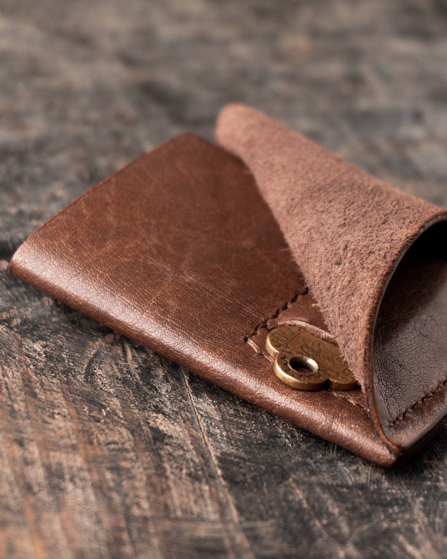 Barito - Minimalist Leather Wallet Card Holder with Coins, key