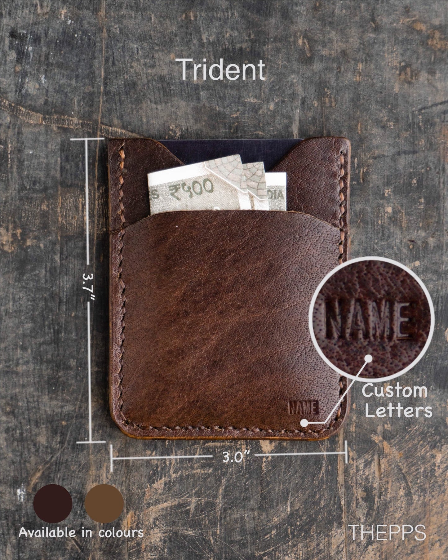 Trident – Minimalist vertical card holder