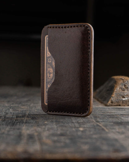 Cashew – Horzontal Handmade Leather Card Wallet