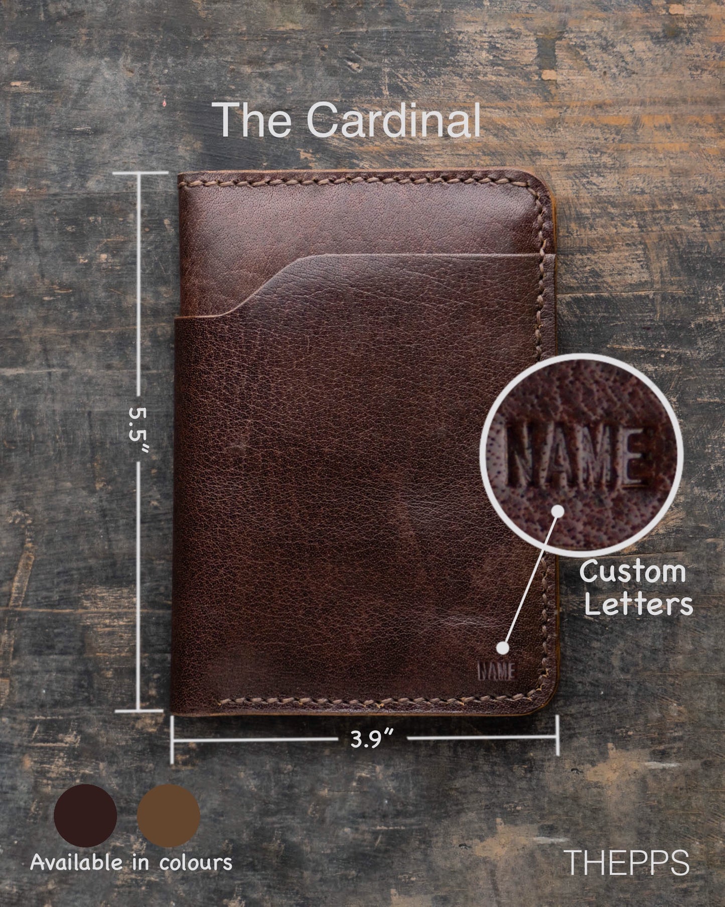 The Cardinal - Personalized Bifold Wallet