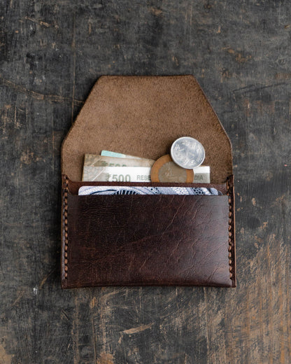 Lifafa 2.0 - Minimalist leather wallet / card holder