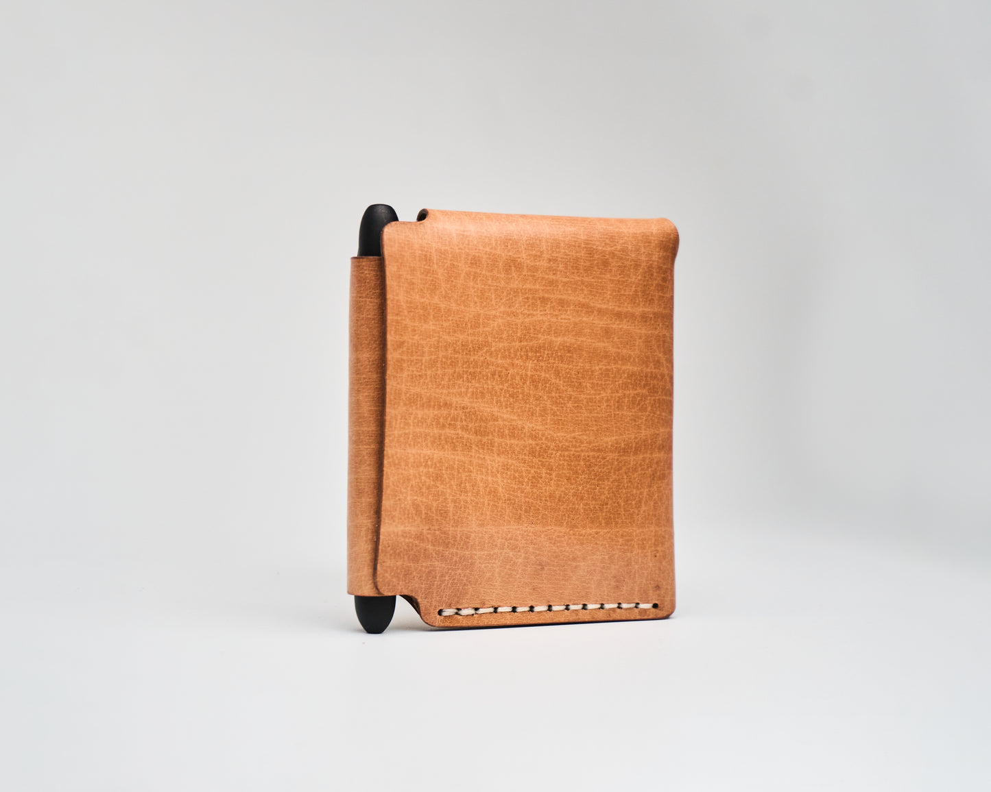 Barito with pen - Minimalist Leather Wallet Card Holder with Coins, key